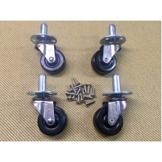 099-4000-000 (4) Genuine Fender Heavy Duty Ball-Bearing Swivel Amplifier Casters With Mounting Screws