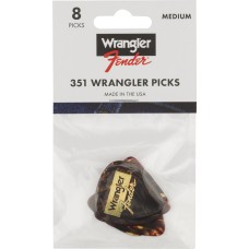 198-0351-010 Fender Fine Electric Pick Tin - 12 Pack Celluloid Tortoise 1980351010 