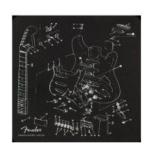 910-6108-003 Fender Guitar Exploded Neoprene Stratocaster Guitar parts Mousepad 9106108003