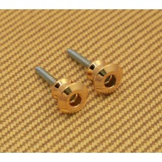 AP-6582-002 Dunlop Dual Design Strap Lock Gold Replacement Buttons