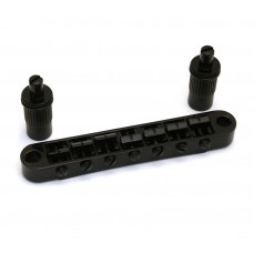 GB-TM7-B Black 7-String Tunematic Guitar Bridge w/ Mounting Studs