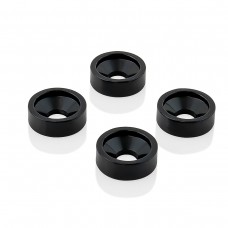 HB-002-B (4) Black Neck Plate Joint Bushings for Guitar/Bass