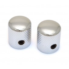 MK-TDM-C (2) Chrome Tall Dome Knobs for Metric Split Shaft Pots