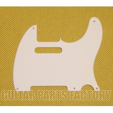 PG-0560-W 1-ply White Pickguard for Tele 5-hole Beveled Edge