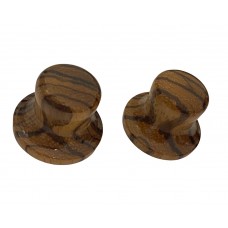 PK-8197-0Z0 Zebra Wood Top Hat Knobs for Guitar/Bass