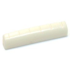 PNUT-158W Slotted 1-5/8 White Plastic Nut for Gibson Guitar