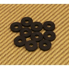 SBW-BR (10) Black Rubber Strap Button Washers Guitar/Bass