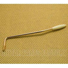 TA-I-GATIP Gold Tremolo Arm for Import Strat with Aged White Tremolo Tip