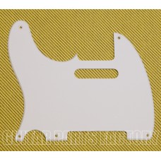 TELH-102 Lefty White 1-ply Pickguard for Fender Tele 5-Hole