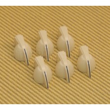 005-8164-049 (6) Fender Guitar/Bass/Amp Cream Vintage Style Chicken Head Knobs 0058164049