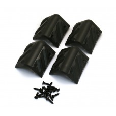 006-3205-049 Fender (4) Black Plastic Amp Corners w/ Screws