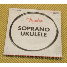 073-0090-402 Fender Clear Nylon Tie-End Soprano Ukulele Strings ADF#B 0730090402