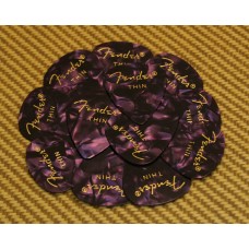 098-0351-776 Fender Thin 351 Purple Moto Guitar Picks