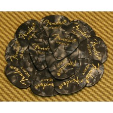 098-0351-943 Fender Heavy 351 Black Moto Premium Celluloid Guitar Picks