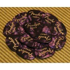 098-0351-976 Fender Heavy 351 Purple Moto Guitar Picks