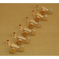 099-0818-200 Fender F Logo Locking Gold Guitar Tuners Stratocaster and Telecaster 0990818200