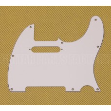 099-1355-000 Genuine Fender 3-Ply White Standard 8-Hole Telecaster Pickguard 0991355000