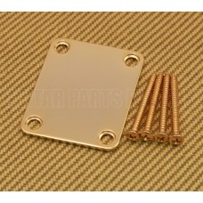 099-1447-200 Genuine Fender Gold Plain Vintage Style Guitar/Bass Neck Plate 0991447200