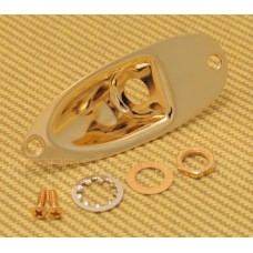 099-1940-200 Genuine Fender Gold Stratocaster Guitar Jack Plate  0991940200