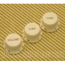 099-2008-000 Genuine Fender Aged White Soft Touch Elite Stratocaster Strat Knobs 0992008000 