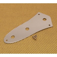 099-2055-000 Fender Chrome USA '62 3-Hole Stacked Knob Jazz Bass Control Plate 0992055000