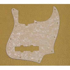 099-2177-000 Fender 4-ply Aged White Pearloid Jazz Bass Pickguard 10-Hole 0992177000