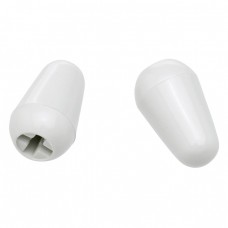 099-4940-000 (2) Genuine Fender Guitar Original White Stratocaster Strat Switch Tips 0994940000