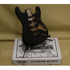 099-8003-706 Fender Black Classic Series 60'S Strat SSS Alder Body Vintage Bridge Mount 0998003706