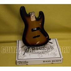 099-8008-732 Genuine Fender Sunburst Mexican Jazz J Bass Replacement Body 0998008732