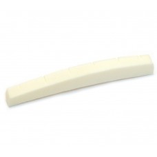 BN-0206-000 Bleached Slotted Guitar Bone Nut Curved Fender Strat/Tele