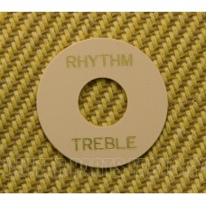 DR00CG Cream Rhythm/Treble Switch Ring Bold Gold Lettering