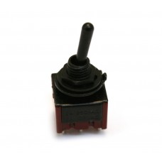 EP-4181-003 Black On-On DPDT Bat Style Mini Toggle Switch