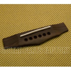 GB-0041-0R0 Rosewood Bridge and Compensated Bone Saddle for Acoustic 6-String Guitar