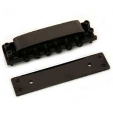 GB-0515-003 Black Covered Tunematic Guitar Bridge for Ric Rickenbacker