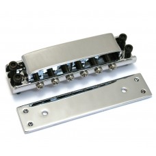 GB-0515-010 Chrome Covered Tunematic Guitar Bridge for Ric Rickenbacker 