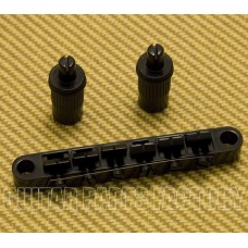 GB-ABRMB Black ABR-Style Tune-O-Matic Guitar Bridge Modern Posts