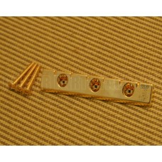 GB-LAP-G  Gretsch Gold Lap Steel Universal Low Profile Flat Mount Guitar Bridge