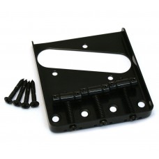 GB-TTS-B Black 3-Saddle Bridge for Fender Telecaster/Tele Fender Guitar