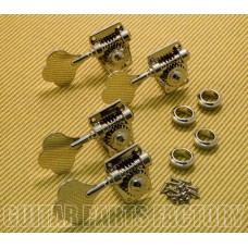 GB400NKLEFT-SET 4-Inline Left-Handed Nickel Bass Tuners w/ Mounting Hardware