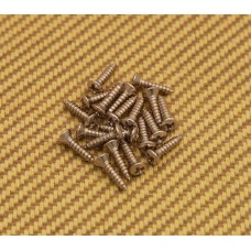 GS-0001-001 (20) Nickel Finish Pickguard Screws For Fender Guitar/Bass