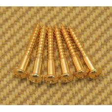 GS-0013-002 (6) Tremolo Mounting Screws For Strat - Gold