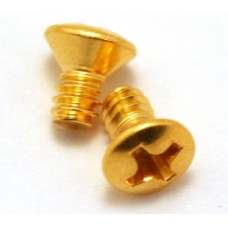 GS-3263-002 2 Gold Countersunk Screws For USA Lever Switch