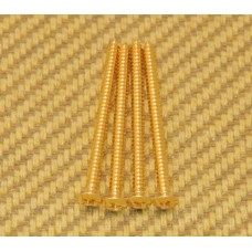 GS-3312-002 (4) Gold Mounting Screws for Gibson® P-90 Soapbar Pickup