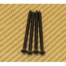 GS-3312-003 (4) Black Mounting Screws for Gibson P-90 Soapbar Pickup