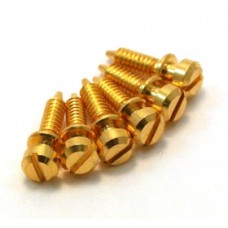 GS-3370-002 (6) Gold Saddle Screws for Gibson ABR-1 Bridge