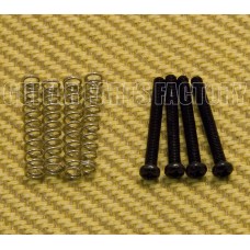 GS-8397-003 Pack of 4 Black Metric M3 Humbucker Mounting Screws & Springs