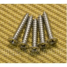 GS-B013-F10 (5) Chrome Flat Head Bass Bridge Mounting Screws