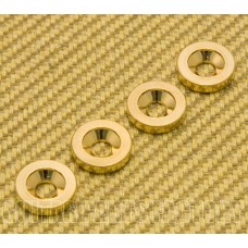 HB-009-GD (4) Neck Joint Plate Bushings Gold Guitar & Bass