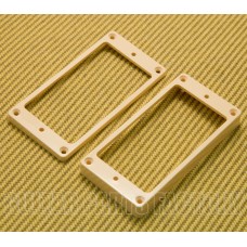 HMRVCARCHSET Plastic Vintage Cream Archtop Humbucker Pickup Ring Set