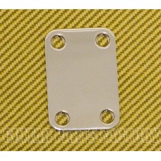 HN-003-N Small Nickel 4-Bolt Neck Plate for Tenor Tele Guitar, Cigar Box and Ukulele